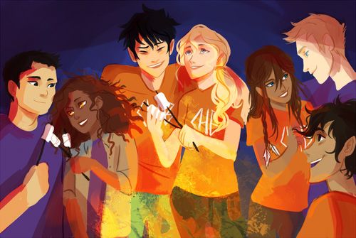 The Seven from The Heroes of Olympus Series by Rick Riordan (Art by Viktoria Ridzel (Viria))